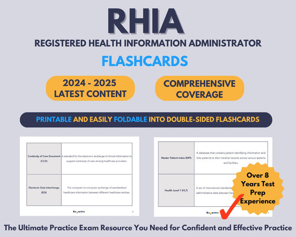 RHIA Flashcards