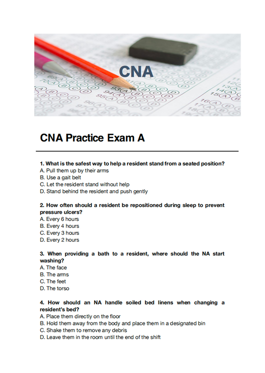 CNA Practice Exam - My Store