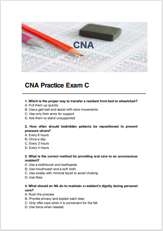 CNA Practice Exam - My Store