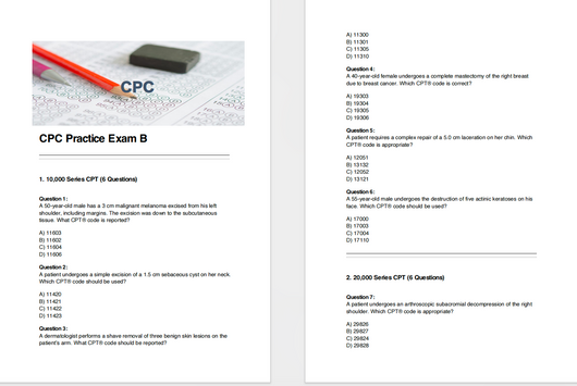 CPC Practice Exam - My Store